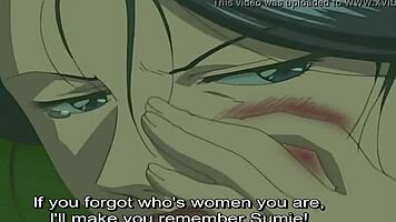 Horny anime ecchi intensely gives titjob to teacher before anal creampie