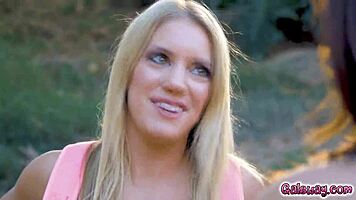 candice and bella ride pussies in woods 😏