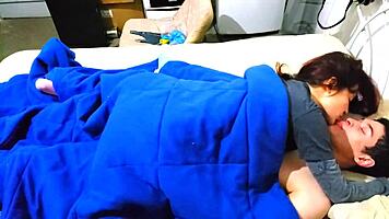 Funny Couple's Sex Ends in Creampie