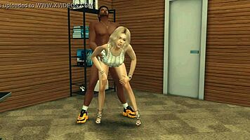 Redhead Takes on Massive Black Cock in Group