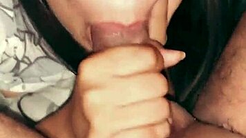 Dulce enjoys a tender performance and swallows on her beautiful face with audio