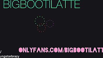 Youngstarbrazy & Bigbootilatte Share Passionate Interracial POV Love to Lie 2 Me