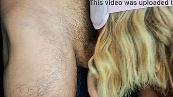 While the BEST FRIEND was NOT at home FUCKED his SUBMISSIVE WIFE in a DEEP THROAT!