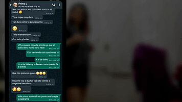 whatsapp with my cousin gets hot and ends in my room 😏