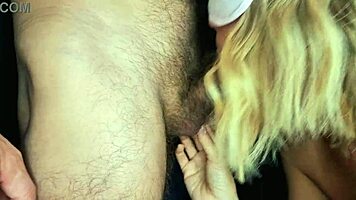 While the BEST FRIEND was NOT at home FUCKED his SUBMISSIVE WIFE in a DEEP THROAT!