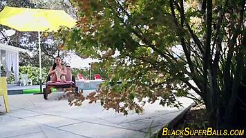 Teen latina rides black cock hard