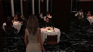 Intense cuckold dinner where wife and stepmother get fucked by Bennett in 3D anime.
