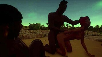 shannon gets rough interracial facial at party?