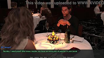 Intense cuckold dinner where wife and stepmother get fucked by Bennett in 3D anime.