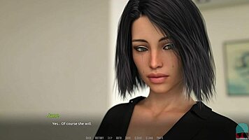 Intriguing rockstar roleplay with redhead brunette babe in game