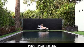 Wow, big ass blonde teen stepdaughter Anna Claire Clouds craves stepdad’s cock POV!