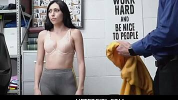 Liftergirl - Sucking Officers Dick Can Let Her Go Home - Judy Jolie