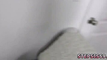 Short Hair Blonde Teen 18+ Fucked Hard in Bossly Family Competition with Wild Group Action