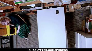 Lexi Lore Complies with Security Officer After Shoplifting Her Tight Pussy!