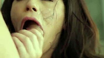 Kinky Brunette Teen Masturbates Roughly