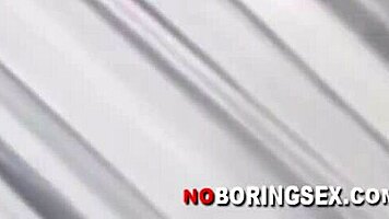 Naughty brunette takes hardcore anal fuck with big cock gaping