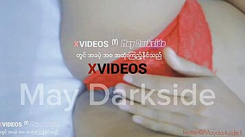 Myanmar Schoolgirl Model Engages in Solo Activities