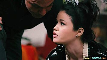 Oh man, this sexy teen maid gets dominated and fucked doggystyle in a full roleplay movie! 😏