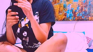 Bluee, The Beautiful Colombian Brunette, Masturbates And Shows Her Pussy To All Followers In Exhibitionist Homemade Video