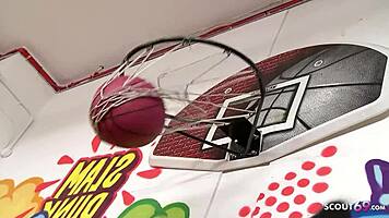 Flexible Huge Boobs Bitch Seduces Coach To Fuck