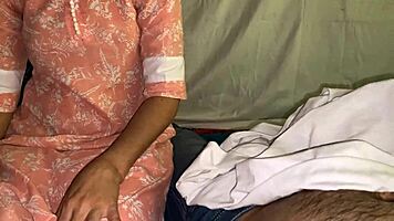 Hungry Stepmom Seduces Step Son in Hindi Family Story