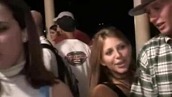 Petite Coed Teen 18+ Toys Her Hot Wet Pussy Outdoors