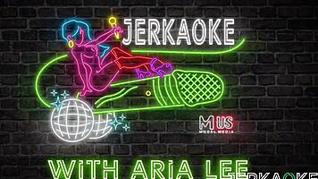 Petite brunette Aria Lee rides big cock in POV