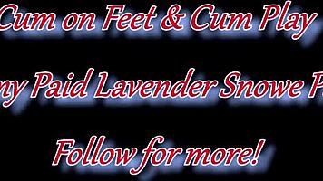 Latina Goddess Lotions Feet for Epic Footjob Cumshot!