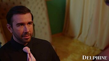 sexy boss vanna bardot gets clothes ripped during office handjob