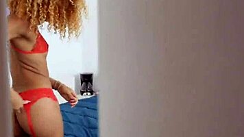 Anniversary Bj By Ebony Gf In Lingerie During Holiday