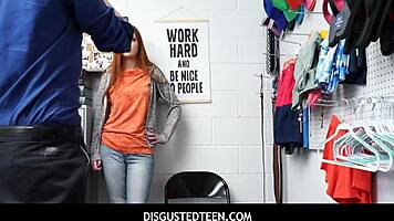 hey, watch scarlett mae get fucked by the pervy officer after stealing? is she caught?