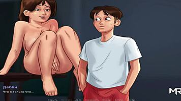 in summertime saga, the mature babe rides a huge cock again