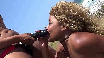 Nina Rivera And Porsha Carrera Have Fun Outside With Strapon