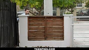 busty babe alina belle enjoys a casual shower with cum on her thick ass