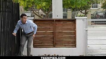 busty babe alina belle enjoys a casual shower with cum on her thick ass