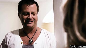 Older Man Convinces Petite Teen to Pose Nude