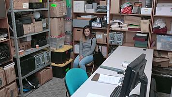 Caught thief fucked by monster cock