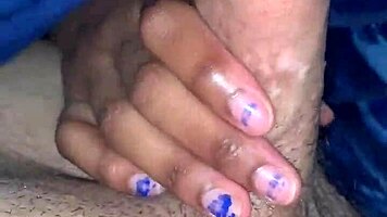 Friend gives wet blowjob to me