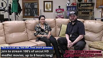 Hey, wanna see Latina freshman Mara Luv get her full gyno exam by Doctor Tampa?