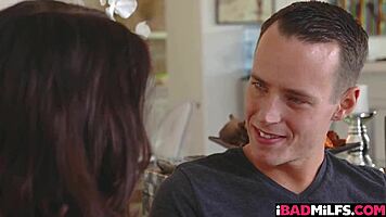 amber chase helps stepson study but ends up sucking him