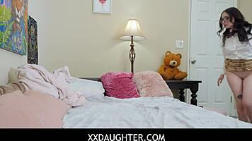 pervy dad secretly films his stepdaughter leia rae in intimate moments