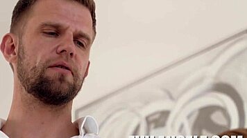 Watch Vince Karter kiss and assfuck the small-titted amateur with his big cock.