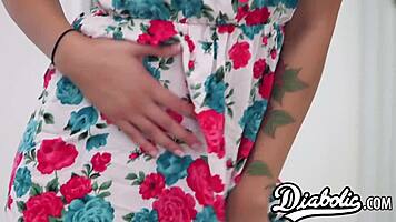 irresistible liza rowe spreads legs for big dick creampie in cowgirl doggystyle bent over