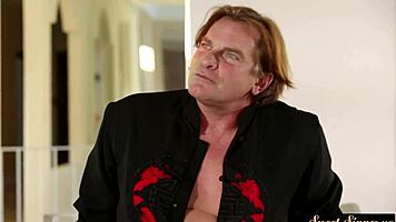 Wow, busty teen gets slammed doggystyle by her stepdad, so hot! 😍