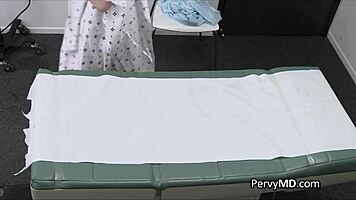 Fucking blonde on her first doctor visit!