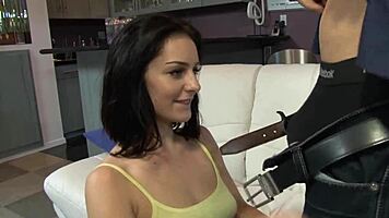 dirty teen lets step dad lick her tight pussy in fantasy scene