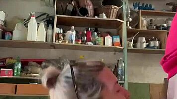 Damn! Guy Drills Young 18+ Girl Hard in Ass in Father’s Garage!