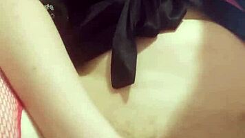 older wife gets horny and films close-up fingering for husband 😘