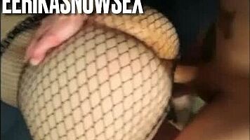 Blonde Petite Slut Cums Hard In Doggy With Big Cock And Heels