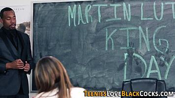 Watch Teen Get Eaten By Monster Cock!